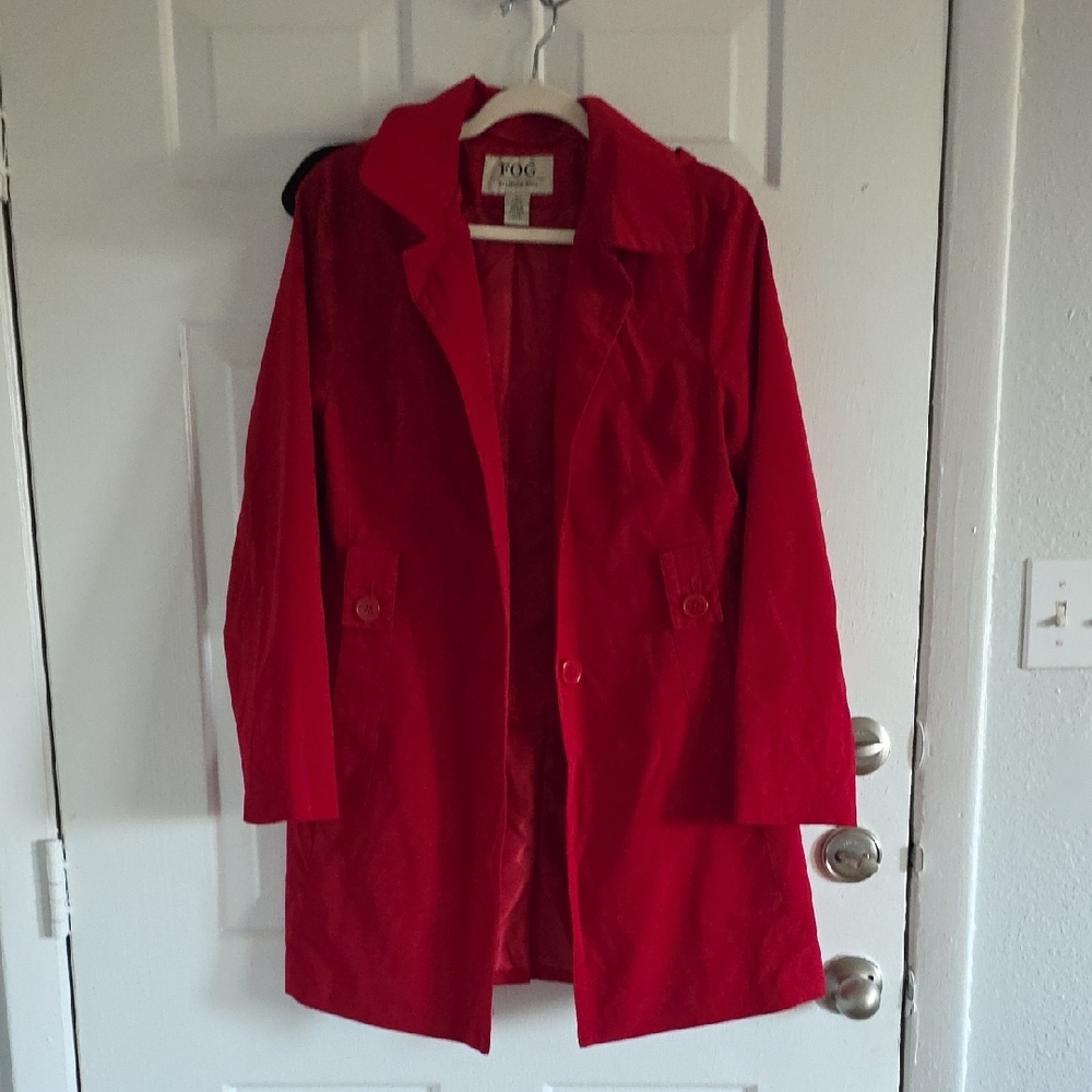 Md London Fog Red Women's Trench Coat